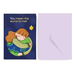 Factor Notes You Mean The World To Me Greeting Card FN5139